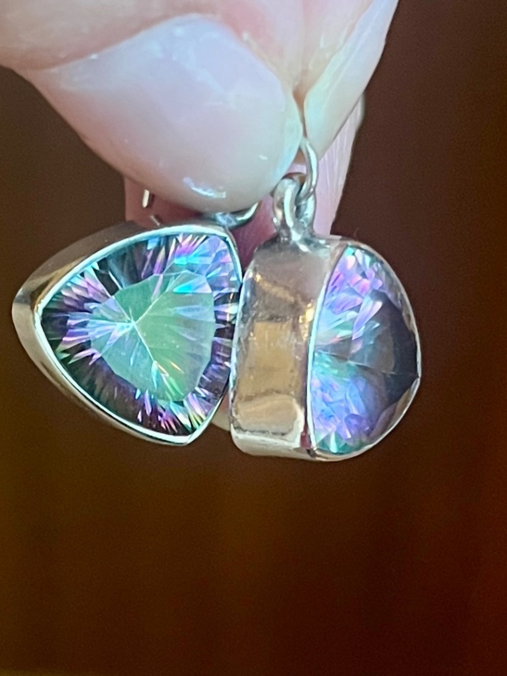 Dazzling Alexandrite Sterling Silver Dangle Earrings